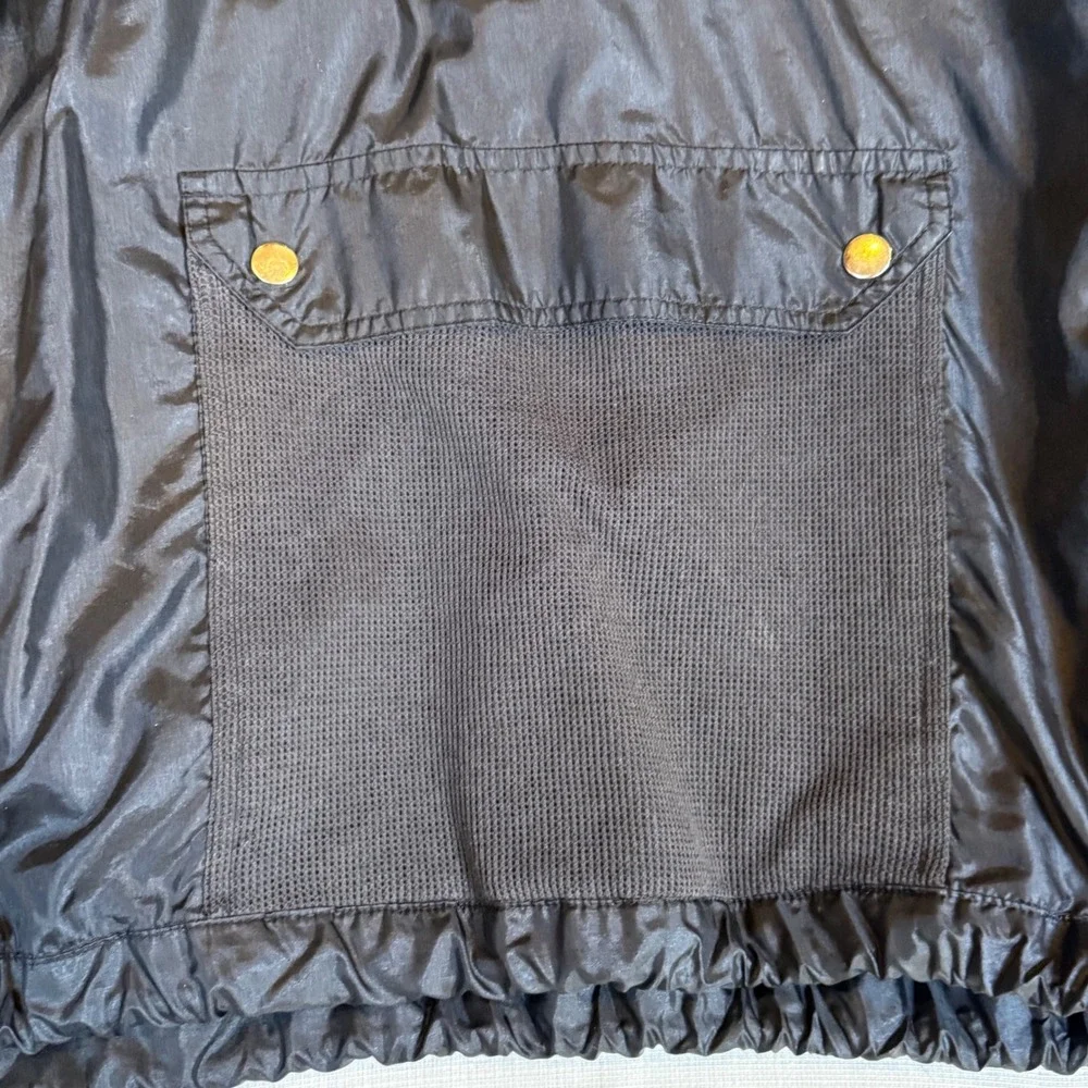 Vintage Esprit Sport Windbreaker‎ Jacket Black Nylon Mens Small 90s